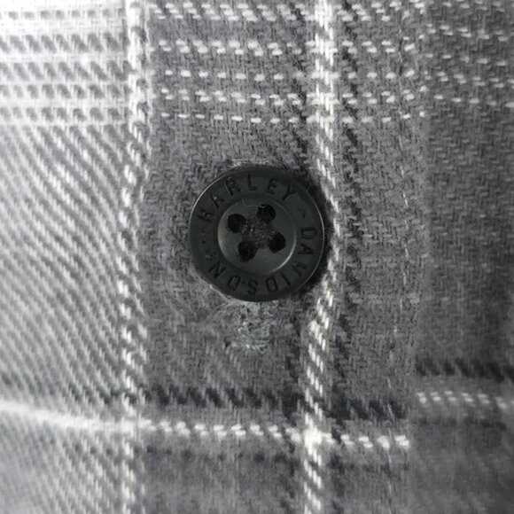 NWT HARLEY-DAVIDSON 120th Anniversary Retro Flannel Plaid Long Sleeve Shirt Sz S - Picture 14 of 16